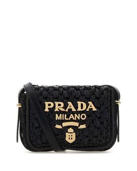 prada raffia crossbody bag|raffia bag with black trim.